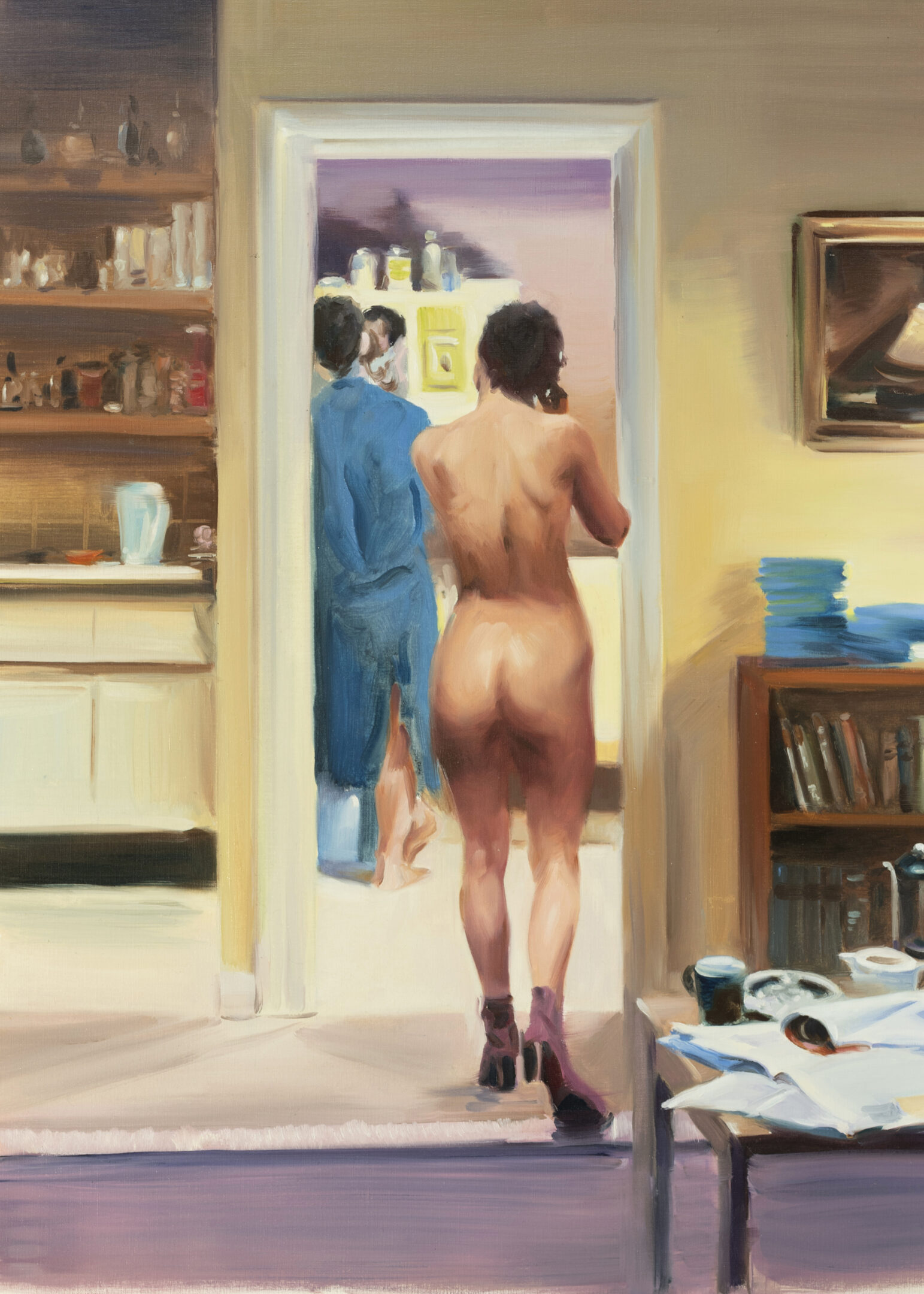002 study for alice 18x24 inches, oil in paper copy