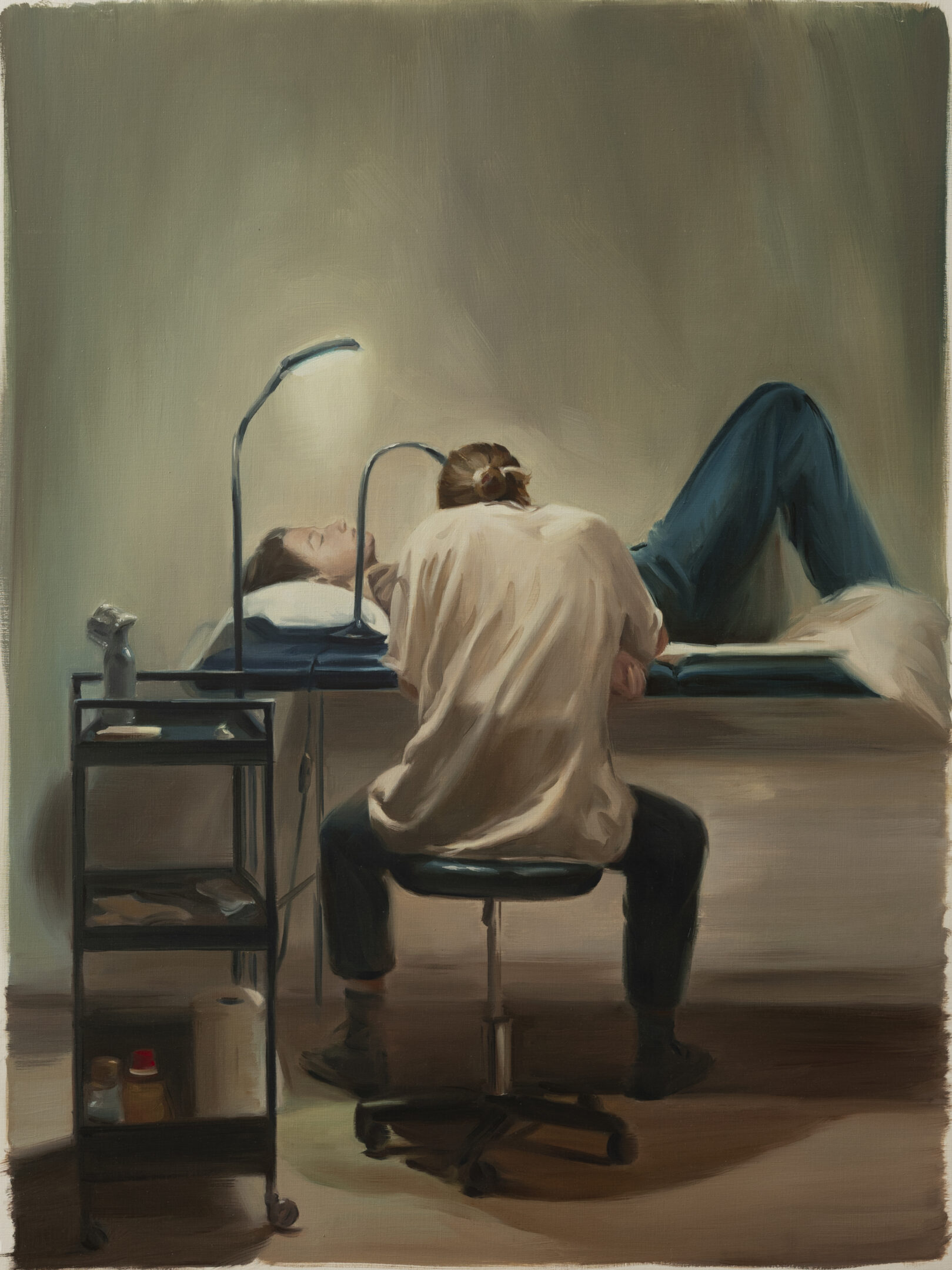 12 study for first date 2024 oil on paper 18 x 24